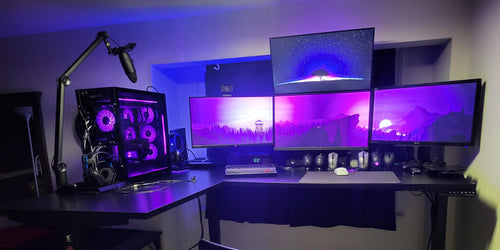 Gaming Desk with Monitor Stand