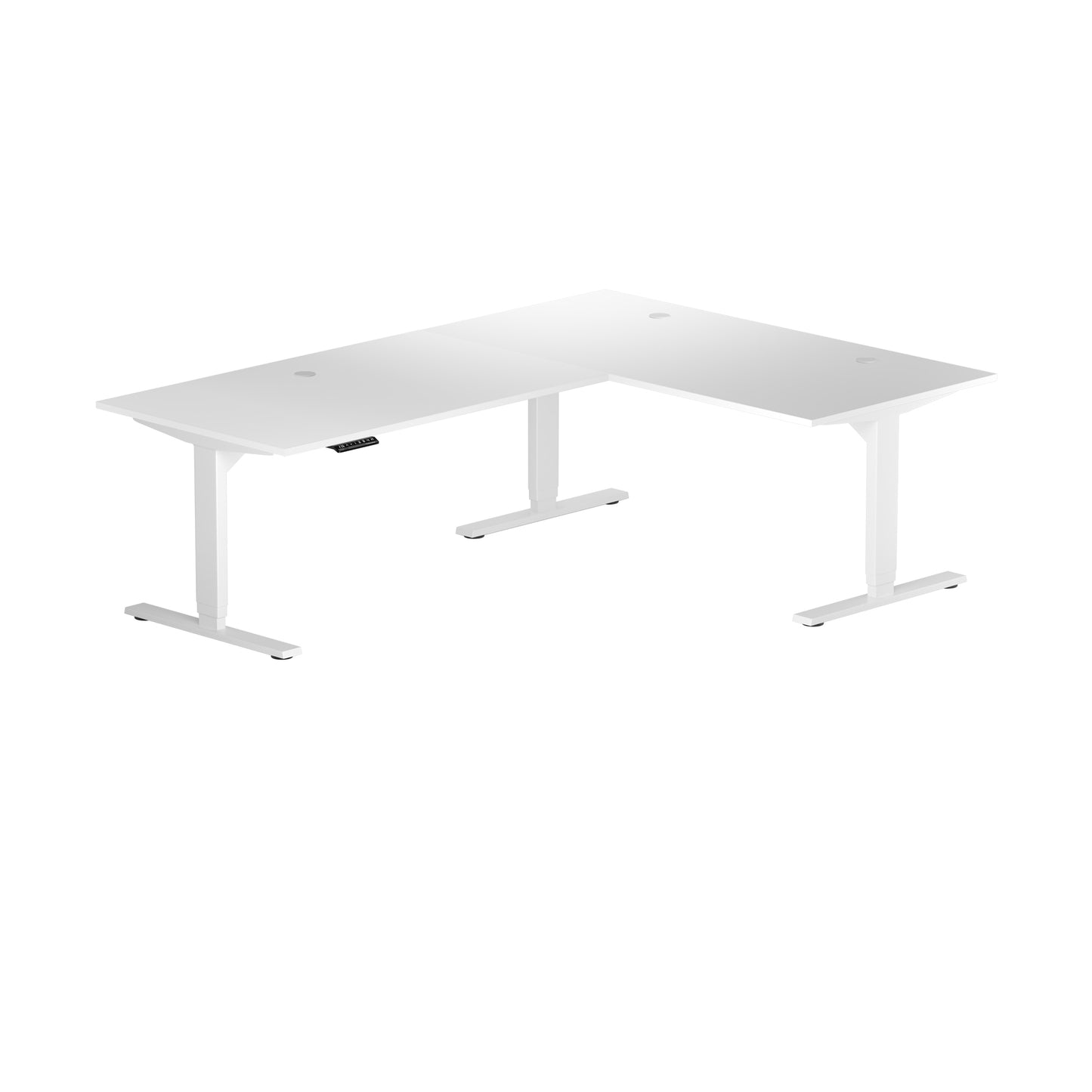 Corner Ryzer Standing Desk White-7555-WW