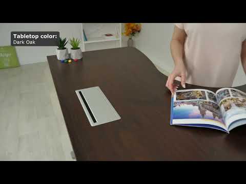 Corner Ryzer Tabletop - 59" x 59" - Dark Oak