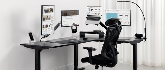 How to Choose an L-Shaped Desk with the Perfect Monitor Stand Height
