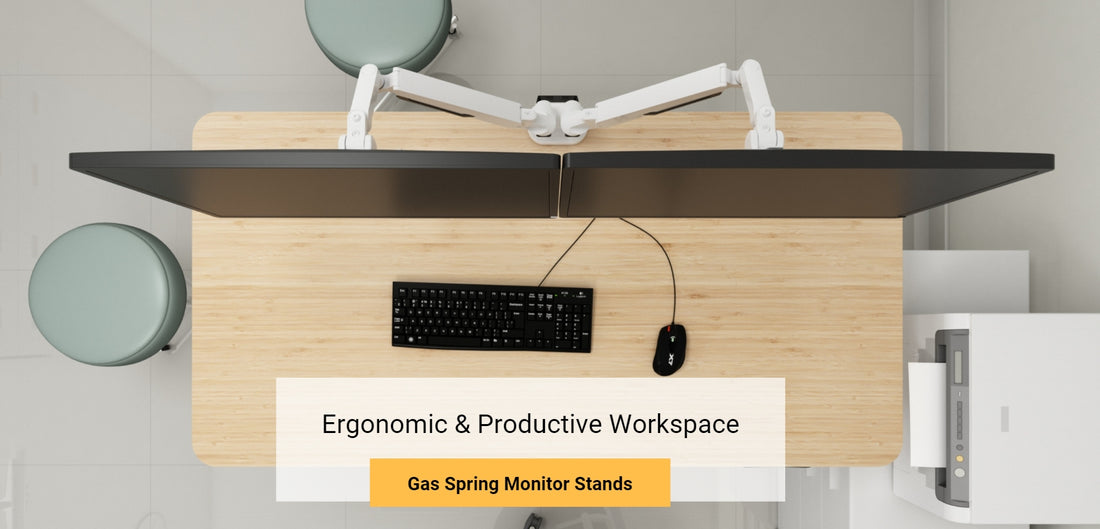 Gas Spring Monitor Stands for Ergonomic and Productive Workspace
