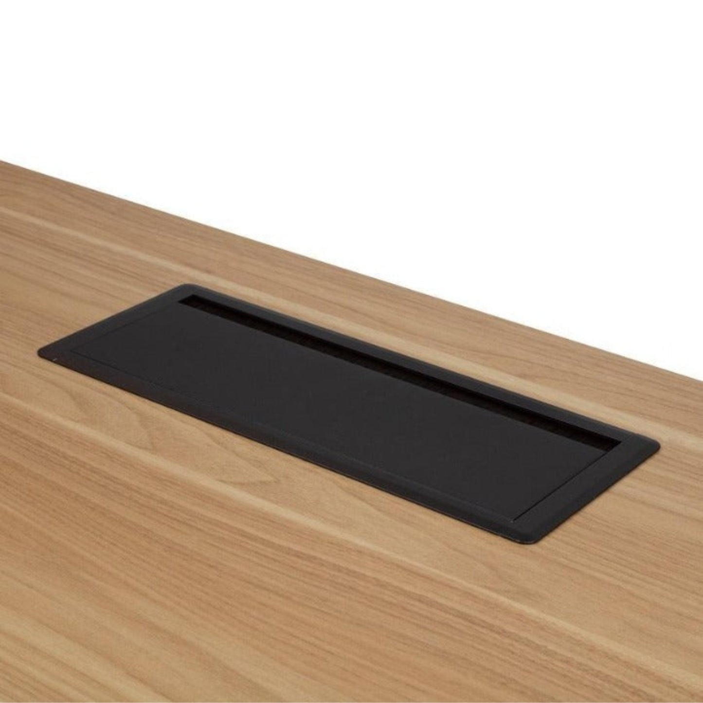 Aluminum Tabletop Grommet w/ Soft Close black