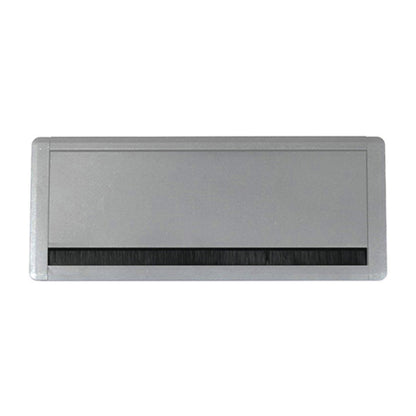 Aluminum Tabletop Grommet w/ Soft Close silver