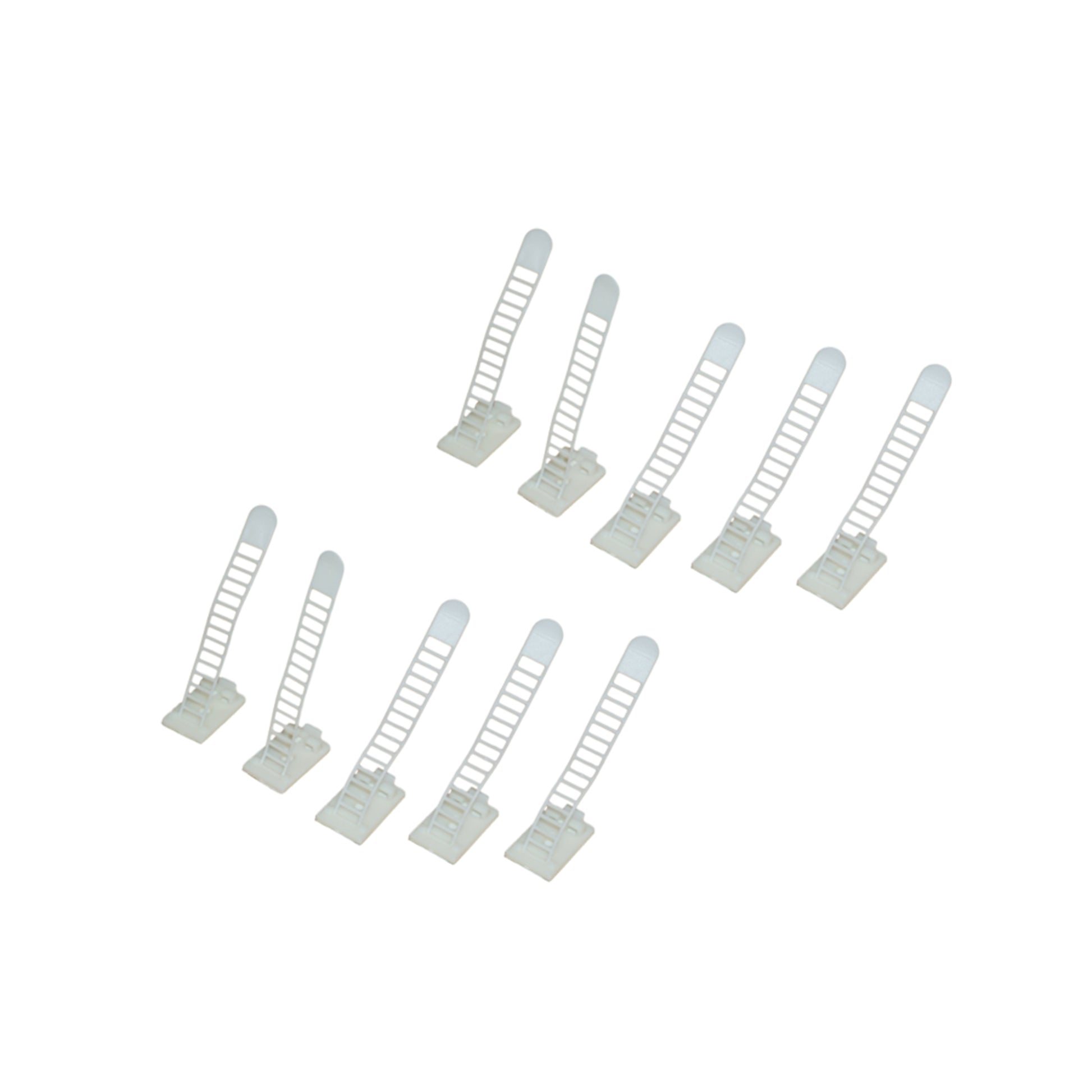 Adhesive Buckle Cable Ties  white