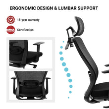 Load image into Gallery viewer, Ergo Glyder Chair Infographics #1