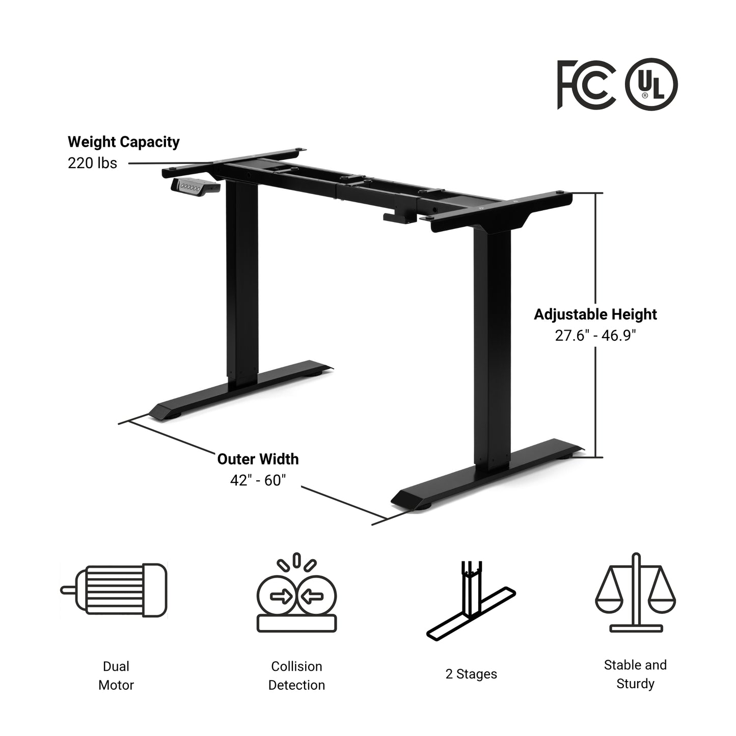 Prime Ryzer Standing Desk frame