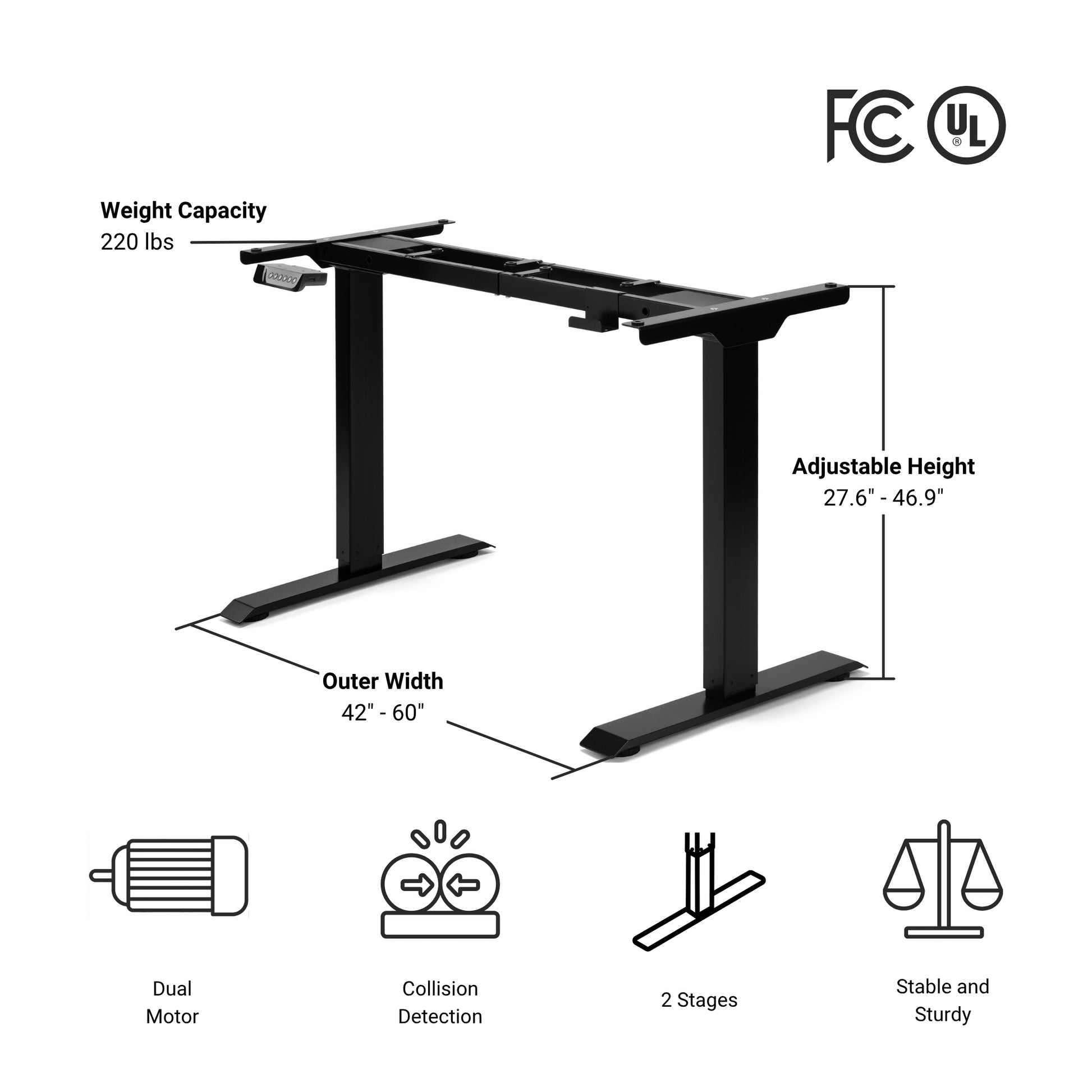 Prime Ryzer Standing Desk frame