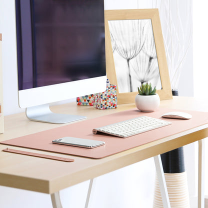 Two-Sided Vegan Leather Desk Mat