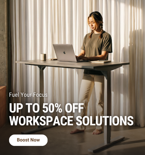 <p>Up to 50% Off Workspace Solutions</p>