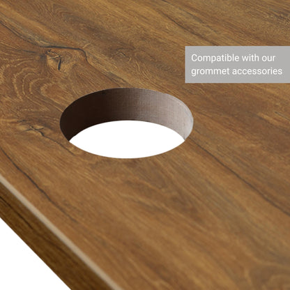 Rustic Hickory Tabletop grommet