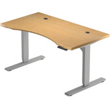 Solo Ryzer Bamboo — The Eco Sit Stand Desk