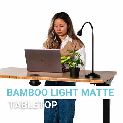 Bamboo light matte tabletop