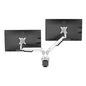 Dual Space-Saving Gas Spring Monitor Stand